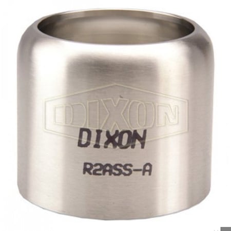 Dixon 520-H Ferrule, 2-1/2 ID x 3-17/64 to 3-21/64 OD in Nominal, Hose, 2-21/32 in L, 304 SS, Domestic R25ESS-A